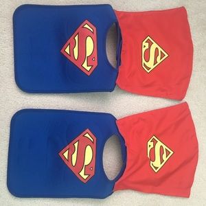 Twin Superman Bibs